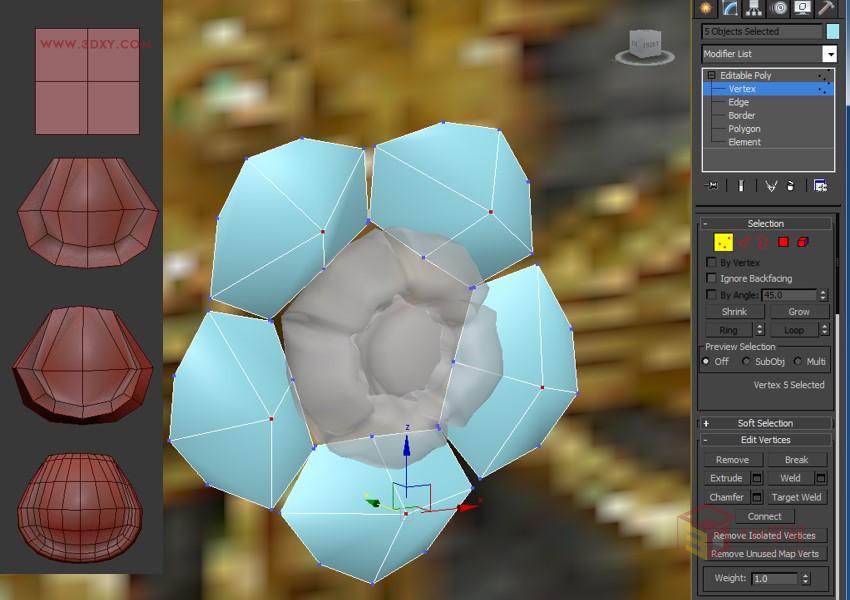 3DXMAX制作歐式古典風格的雕花建模