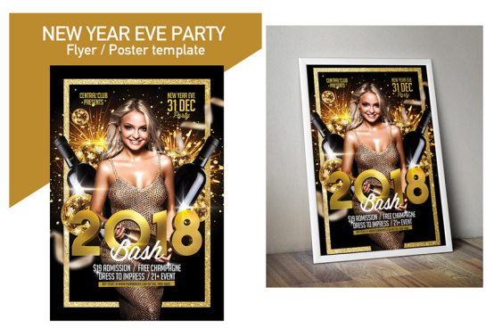 2018年30種最新新年宣傳單設計欣賞