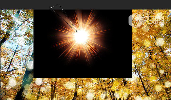 Photoshop制作早晨陽光四射動畫效果圖