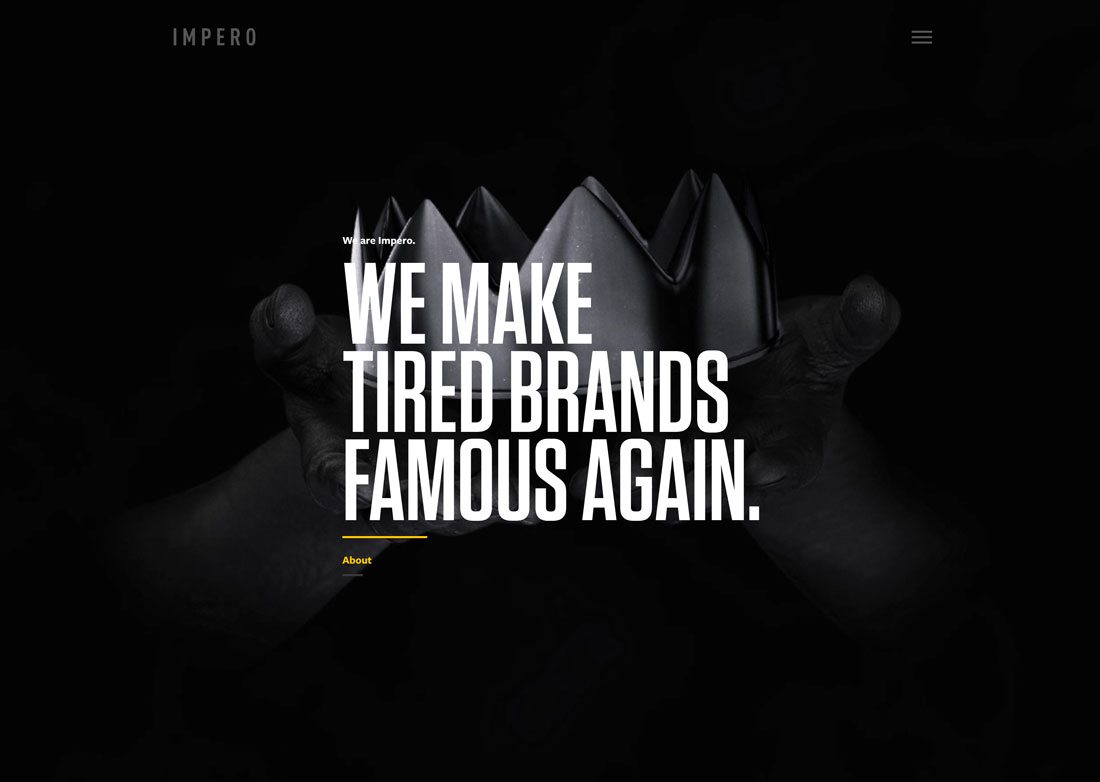 神秘的黑色主題網頁設計配色技巧