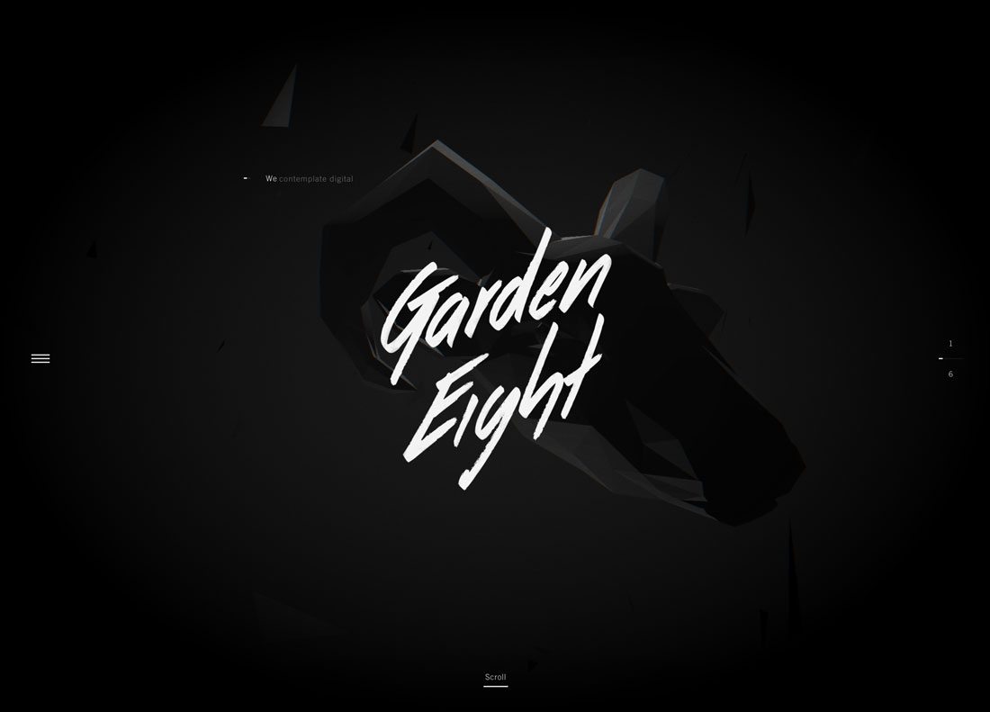 神秘的黑色主題網頁設計配色技巧