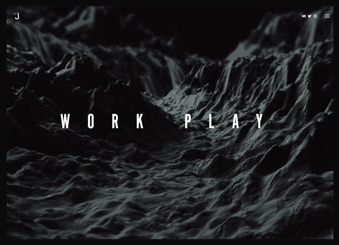 神秘的黑色主題網頁設計配色技巧