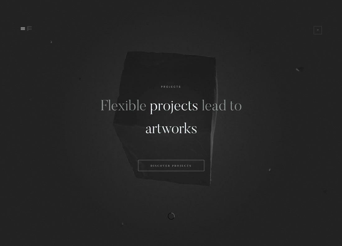 神秘的黑色主題網頁設計配色技巧