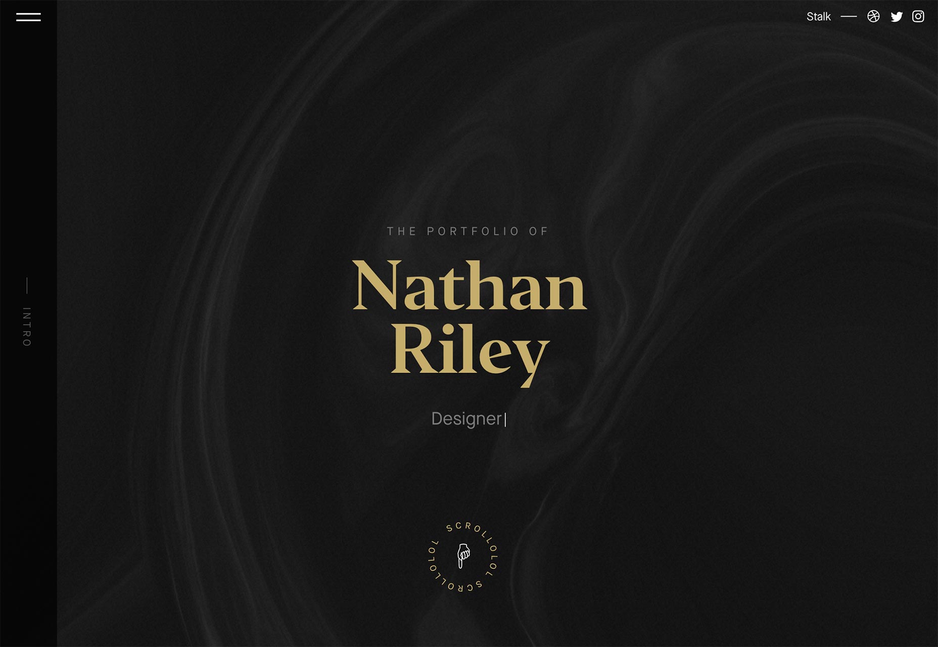 極簡主義的設計師個人網頁設計欣賞