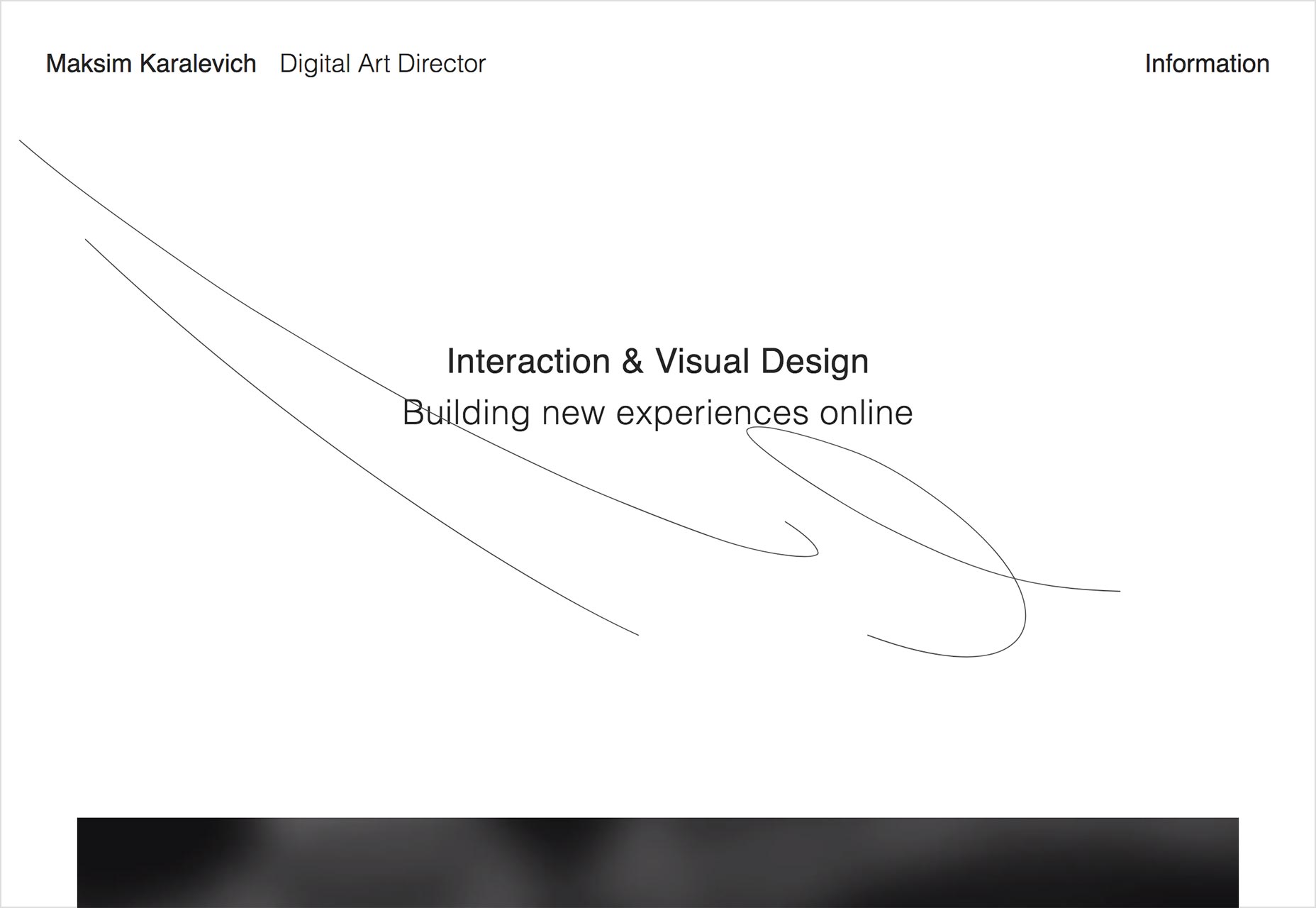 極簡主義的設計師個人網頁設計欣賞