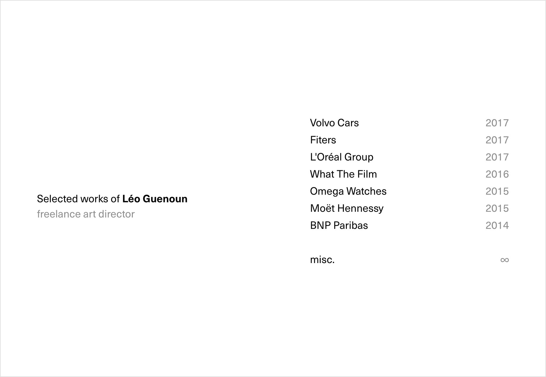 極簡主義的設計師個人網頁設計欣賞