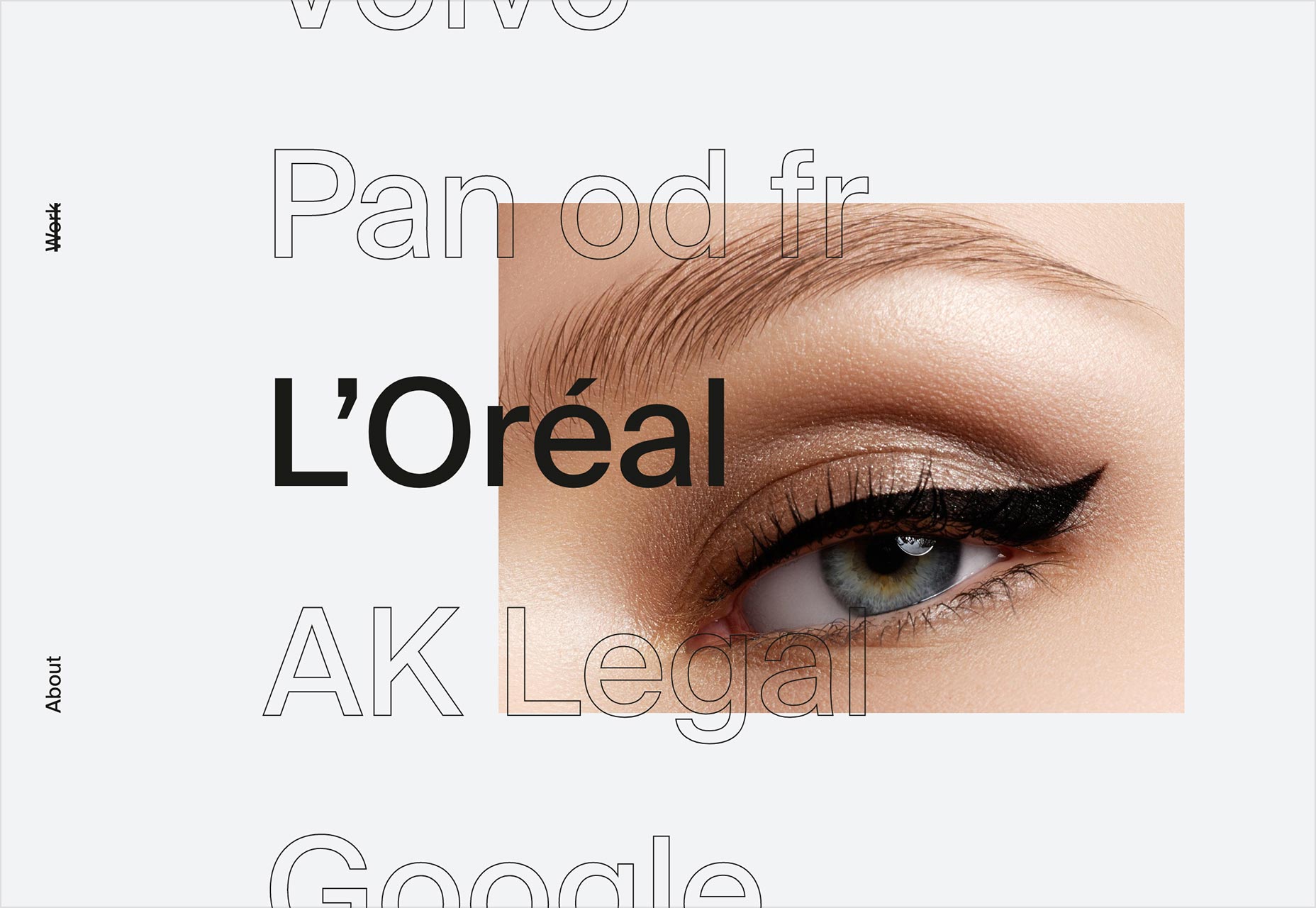 極簡主義的設計師個人網頁設計欣賞