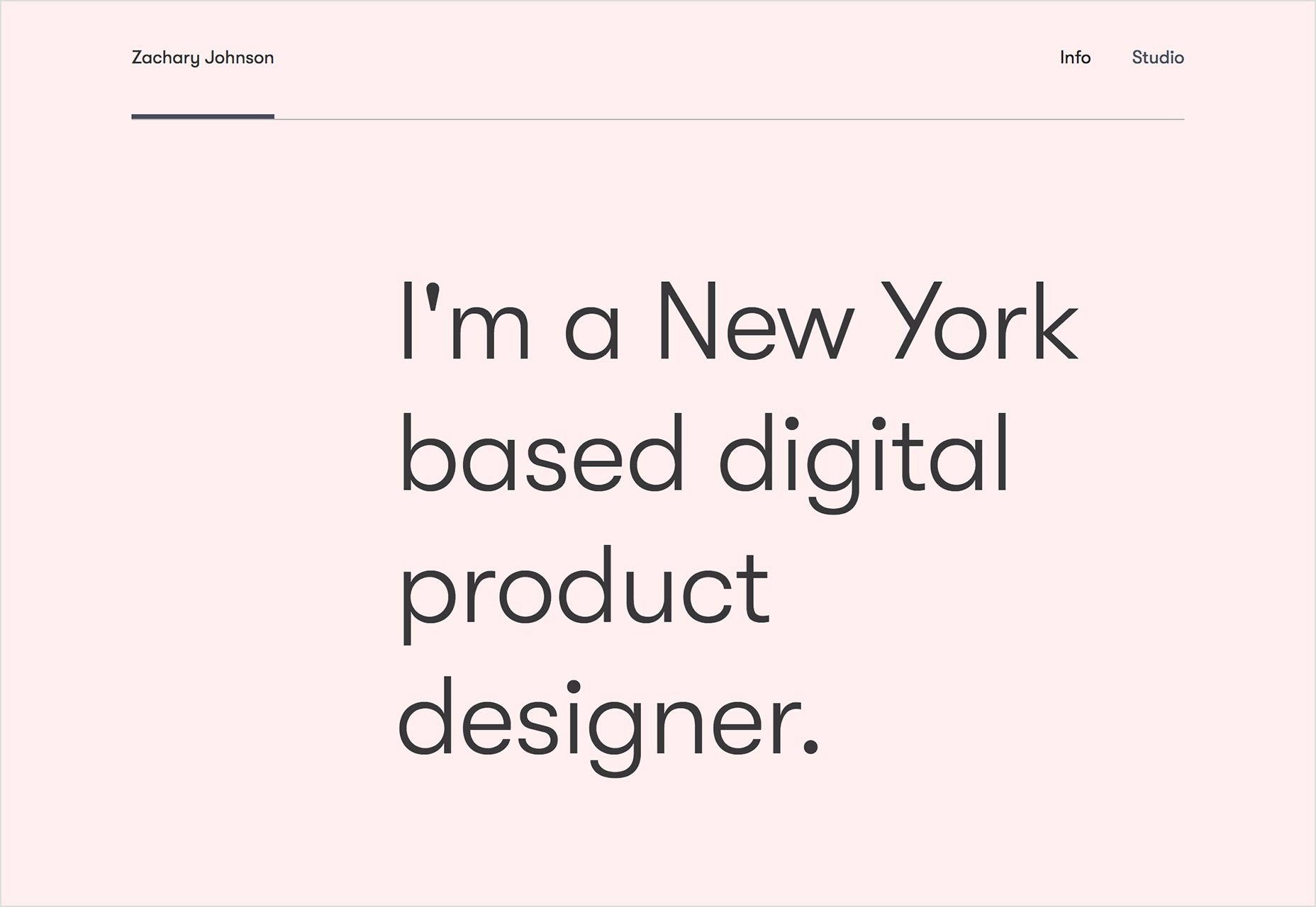 極簡主義的設計師個人網頁設計欣賞