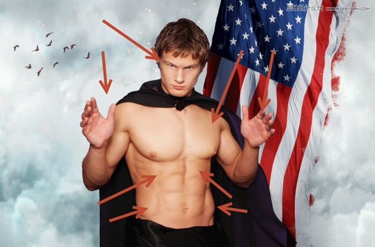 Photoshop�ϳɄ����Ӣ�ۑ𶷈����̡̳�Ӣ��