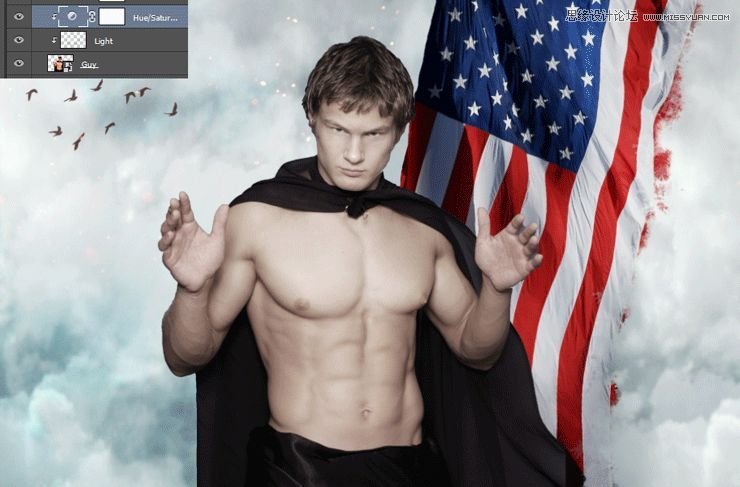 Photoshop�ϳɄ����Ӣ�ۑ𶷈����̡̳�Ӣ��