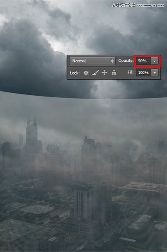 Photoshop合成城市被流星攻擊場景【英】
