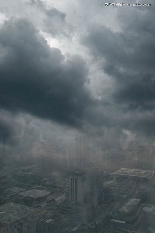 Photoshop合成城市被流星攻擊場景【英】