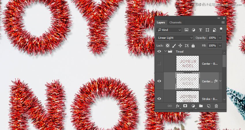 Photoshop制作毛茸茸的圣誕節(jié)字體【英】