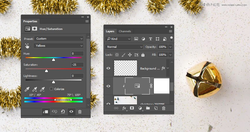 Photoshop制作毛茸茸的圣誕節(jié)字體【英】