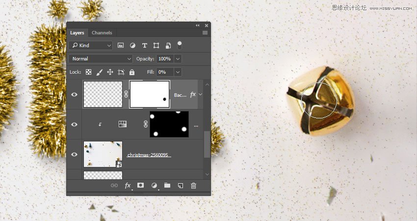 Photoshop制作毛茸茸的圣誕節(jié)字體【英】