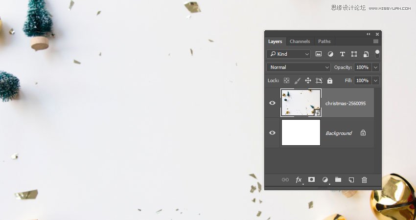 Photoshop制作毛茸茸的圣誕節字體【英】