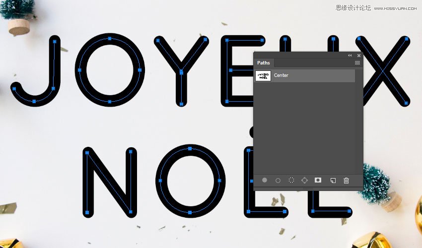 Photoshop制作毛茸茸的圣誕節字體【英】