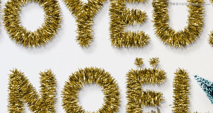 Photoshop制作毛茸茸的圣誕節字體【英】