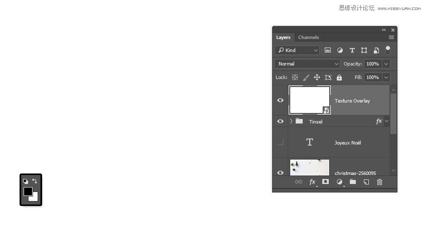 Photoshop制作毛茸茸的圣誕節字體【英】
