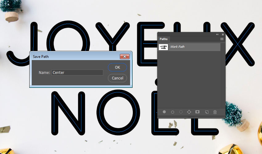 Photoshop制作毛茸茸的圣誕節字體【英】