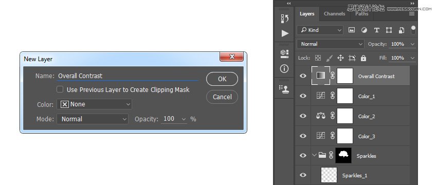 Photoshop制作星光裝飾的圣誕樹【英】