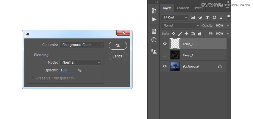 Photoshop制作星光裝飾的圣誕樹【英】