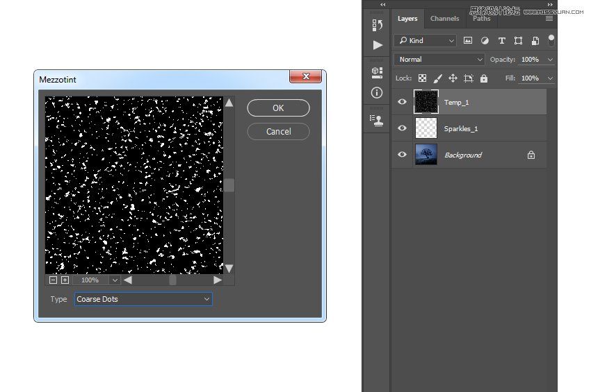 Photoshop制作星光裝飾的圣誕樹【英】
