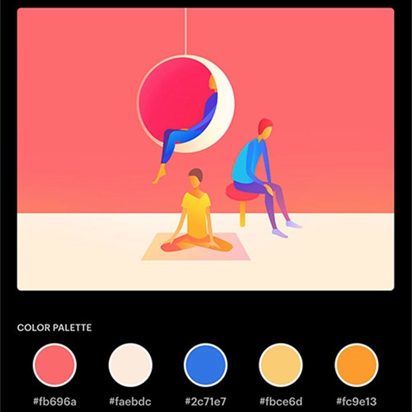 流行配色板合集和在線mockup制作網站