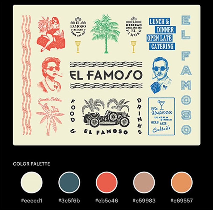 流行配色板合集和在線mockup制作網站