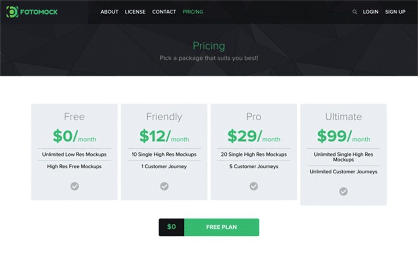 流行配色板合集和在線mockup制作網站