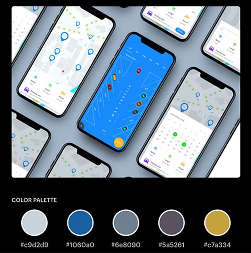 流行配色板合集和在線mockup制作網站