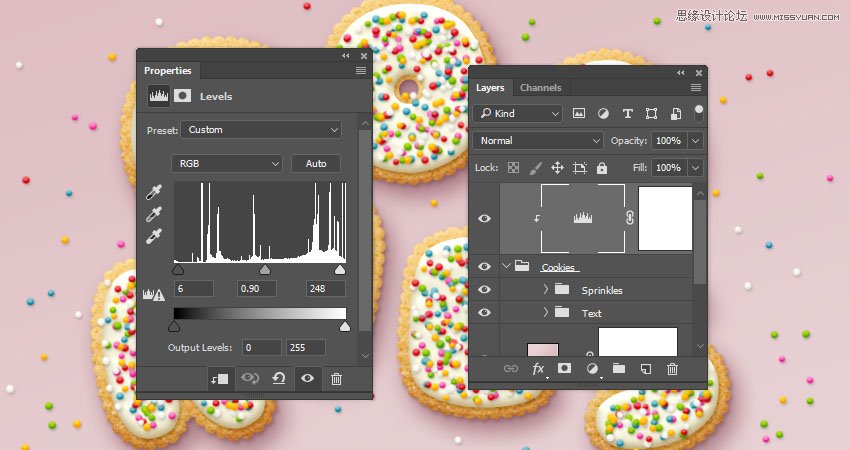 Photoshop制作可愛的糖果餅干字【英】