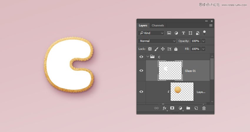 Photoshop制作可愛的糖果餅干字【英】