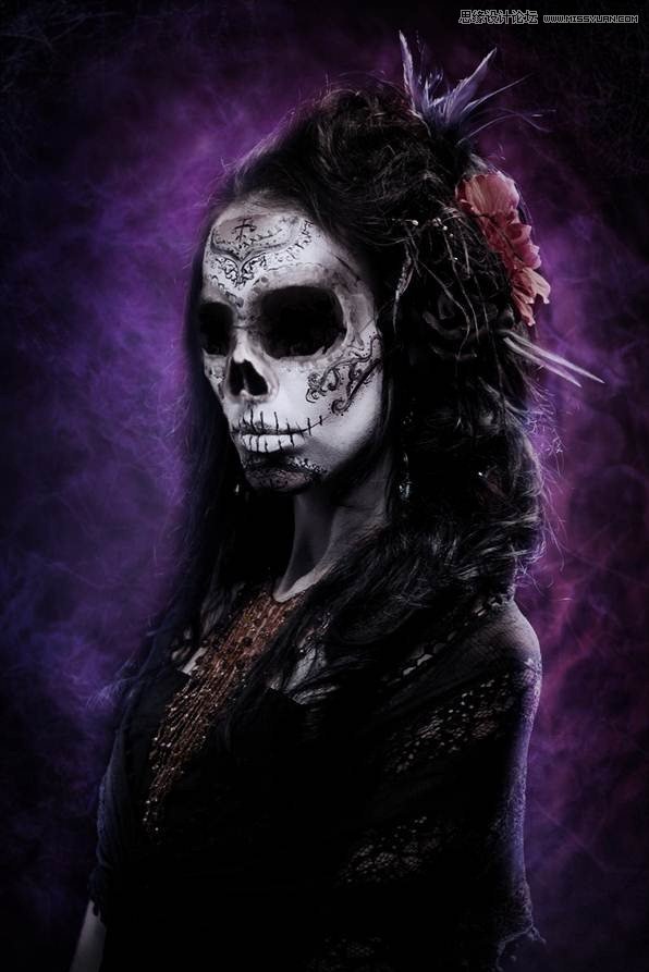 Photoshop合成恐怖特效的萬圣節(jié)人像【英】