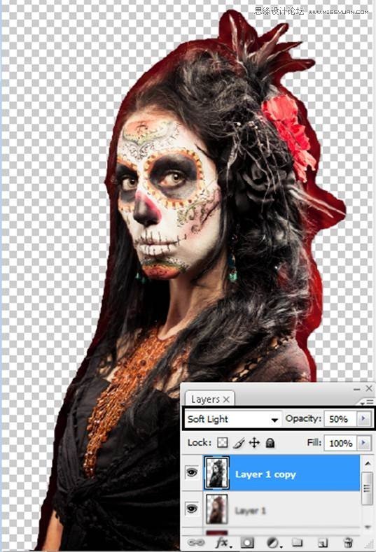 Photoshop合成恐怖特效的萬圣節(jié)人像【英】