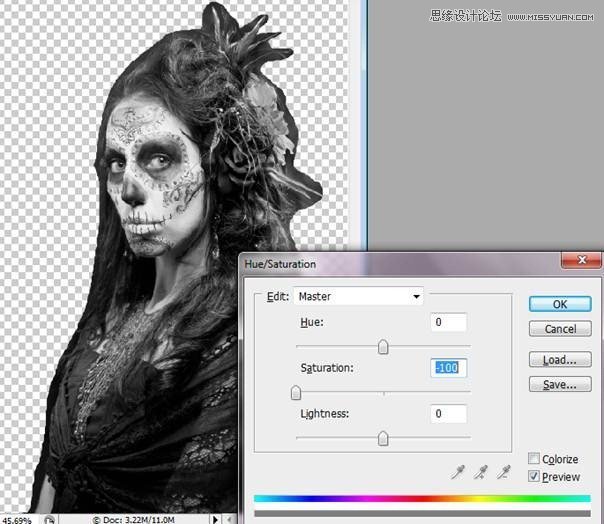 Photoshop合成恐怖特效的萬圣節(jié)人像【英】