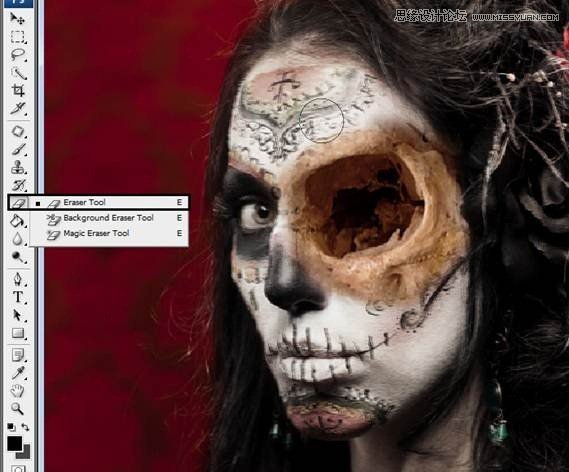 Photoshop合成恐怖特效的萬圣節(jié)人像【英】