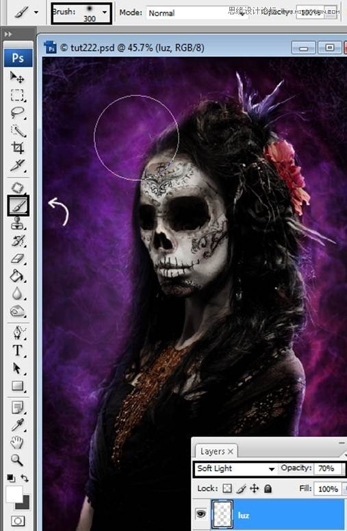 Photoshop�ϳɿֲ���Ч���fʥ������Ӣ��