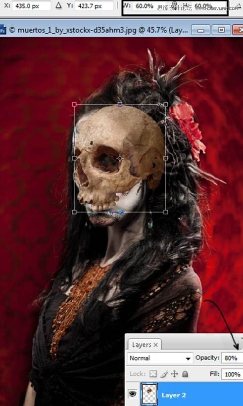 Photoshop合成恐怖特效的萬圣節(jié)人像【英】