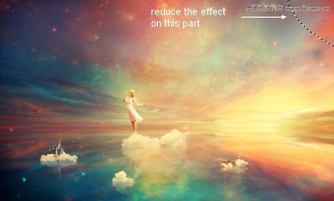 Photoshop合成絢麗空中翱翔的仙子【英】