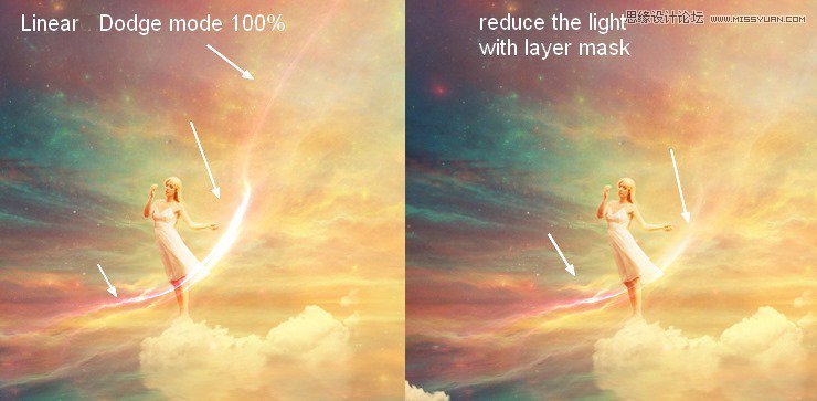 Photoshop合成絢麗空中翱翔的仙子【英】