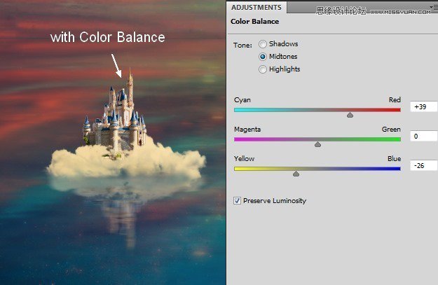 Photoshop合成絢麗空中翱翔的仙子【英】