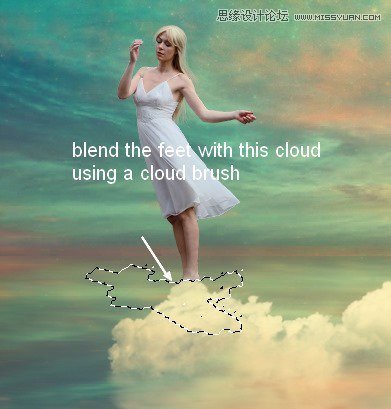 Photoshop合成絢麗空中翱翔的仙子【英】