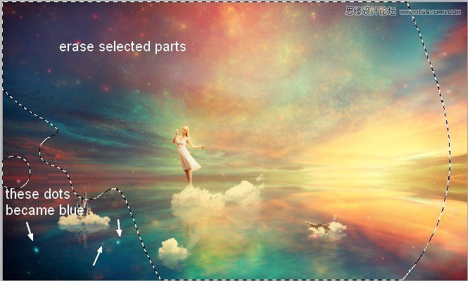 Photoshop合成絢麗空中翱翔的仙子【英】