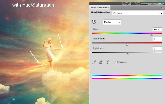 Photoshop合成絢麗空中翱翔的仙子【英】