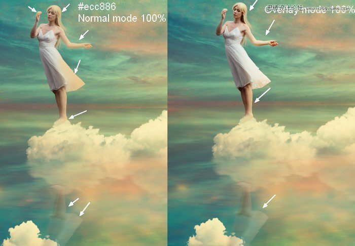 Photoshop合成絢麗空中翱翔的仙子【英】