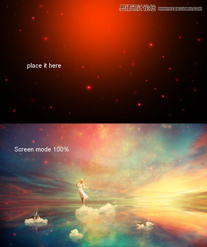 Photoshop合成絢麗空中翱翔的仙子【英】