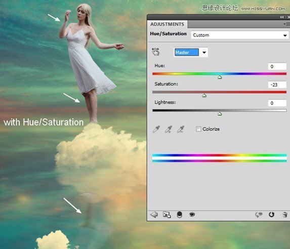 Photoshop合成絢麗空中翱翔的仙子【英】