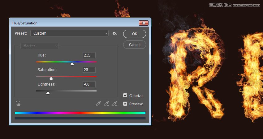 Photoshop設計火焰燃燒藝術字教程【英】