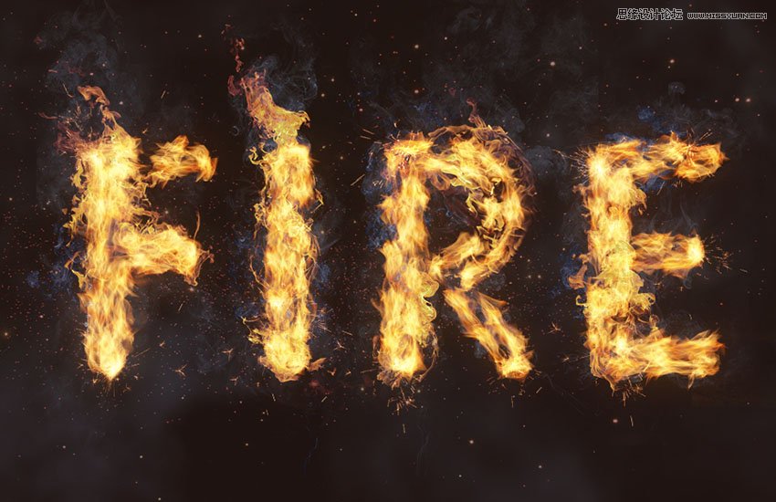 Photoshop設(shè)計(jì)火焰燃燒藝術(shù)字教程【英】